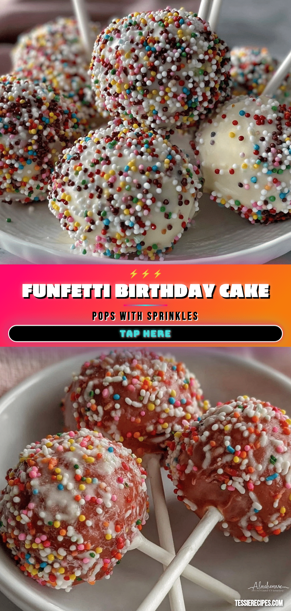 funfetti birthday cake pops recipe