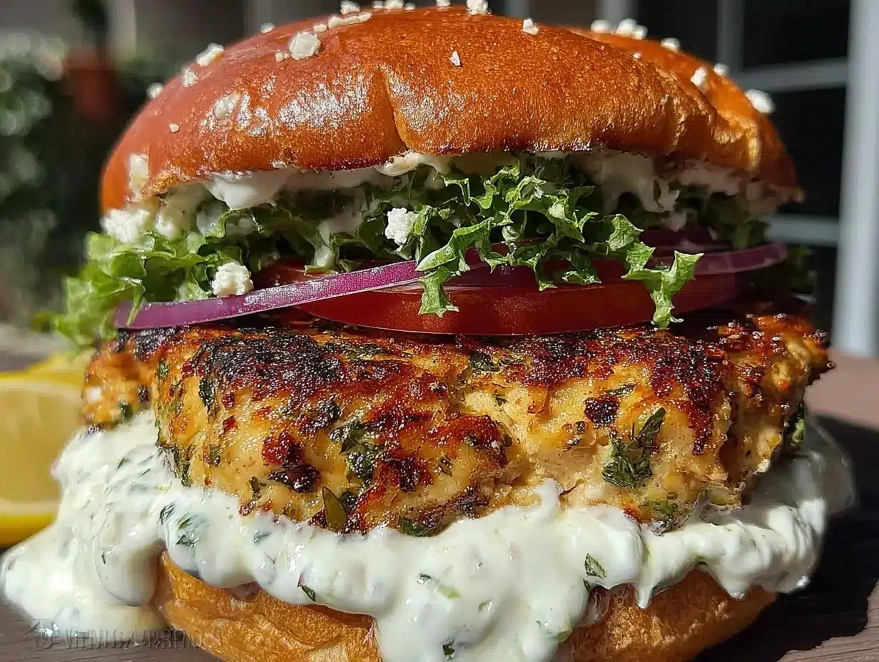 Greek turkey burger preparation steps