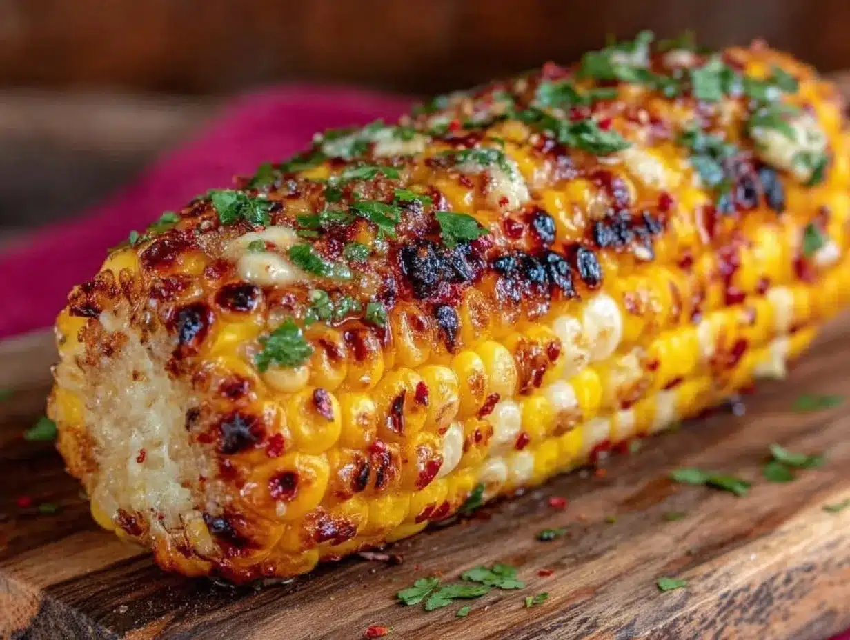 grilled corn on the cob with spicy chili lime butter preparation steps
