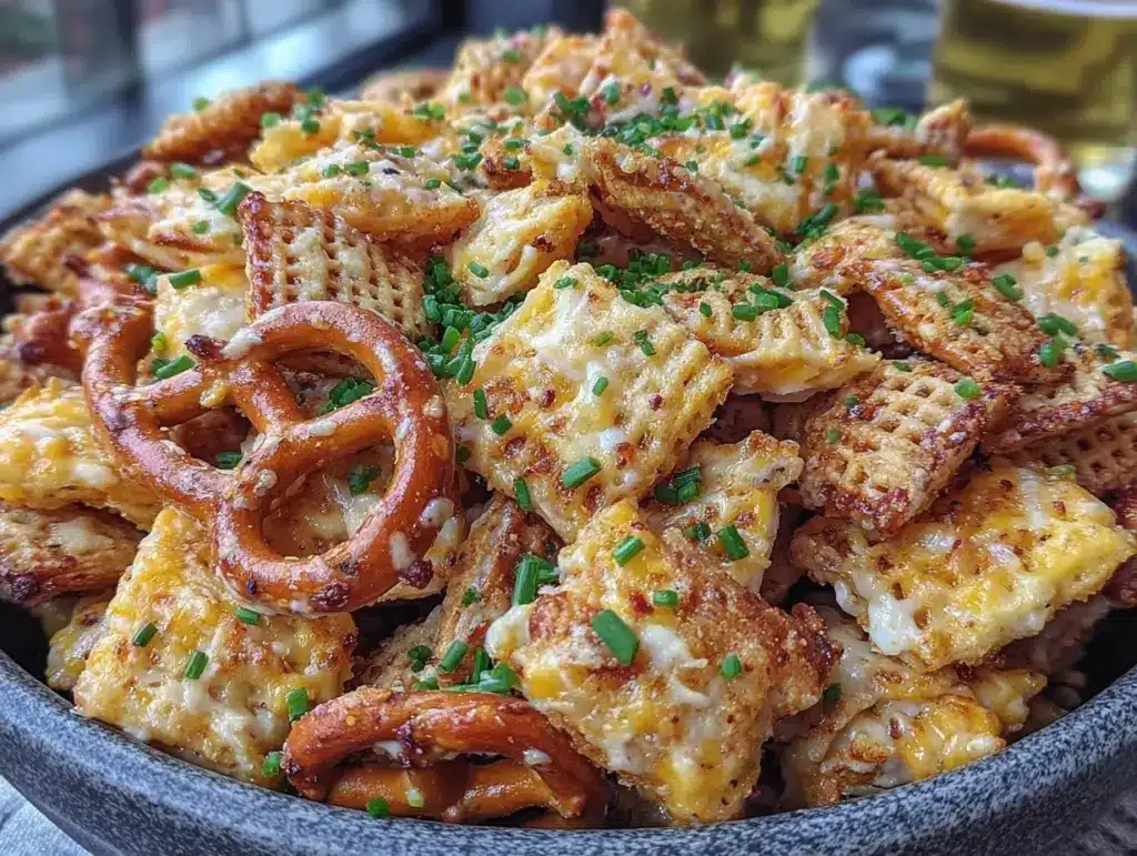 homemade ranch chex mix - featured image
