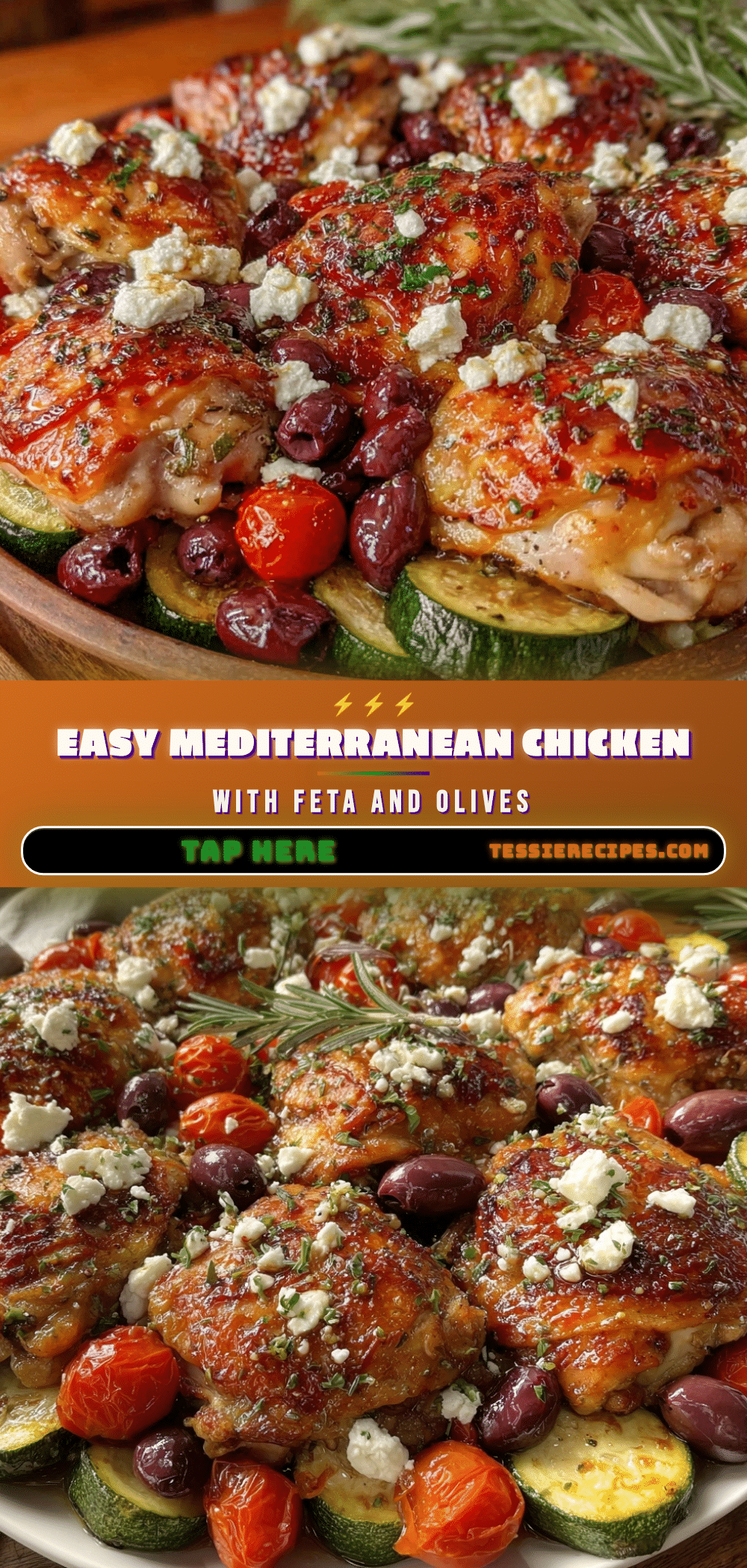 Mediterranean chicken sheet pan recipe