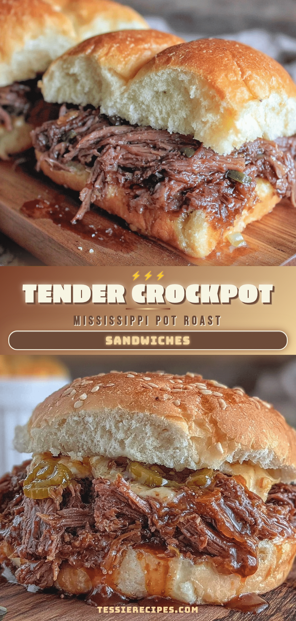 Mississippi pot roast sandwiches recipe