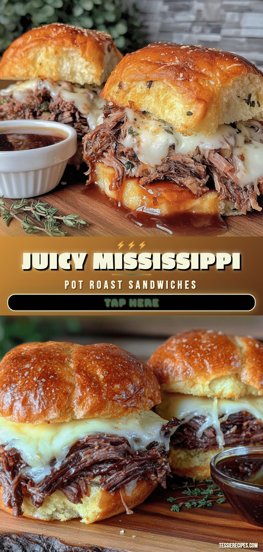 Mississippi pot roast sandwiches recipe