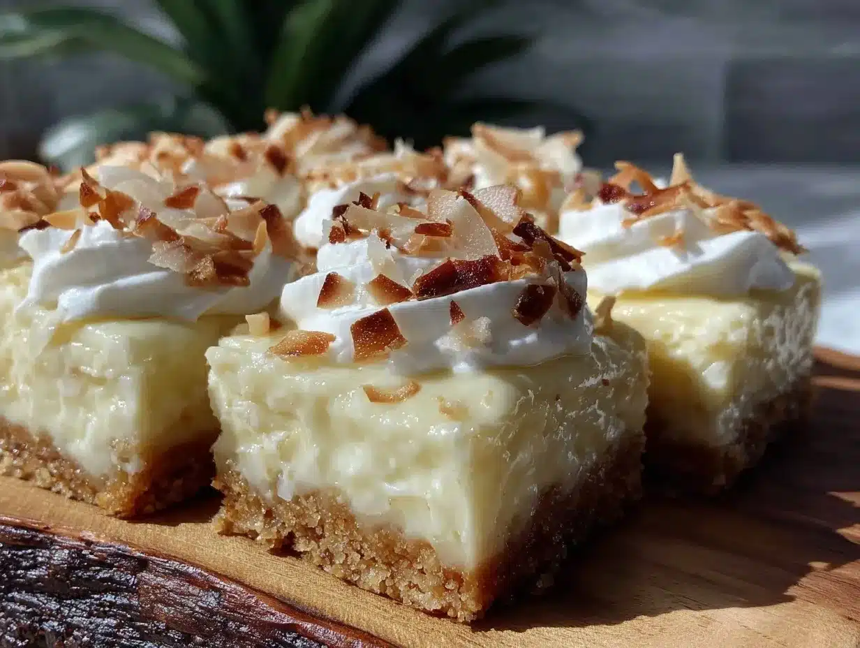 no-bake coconut cream pie bars preparation steps