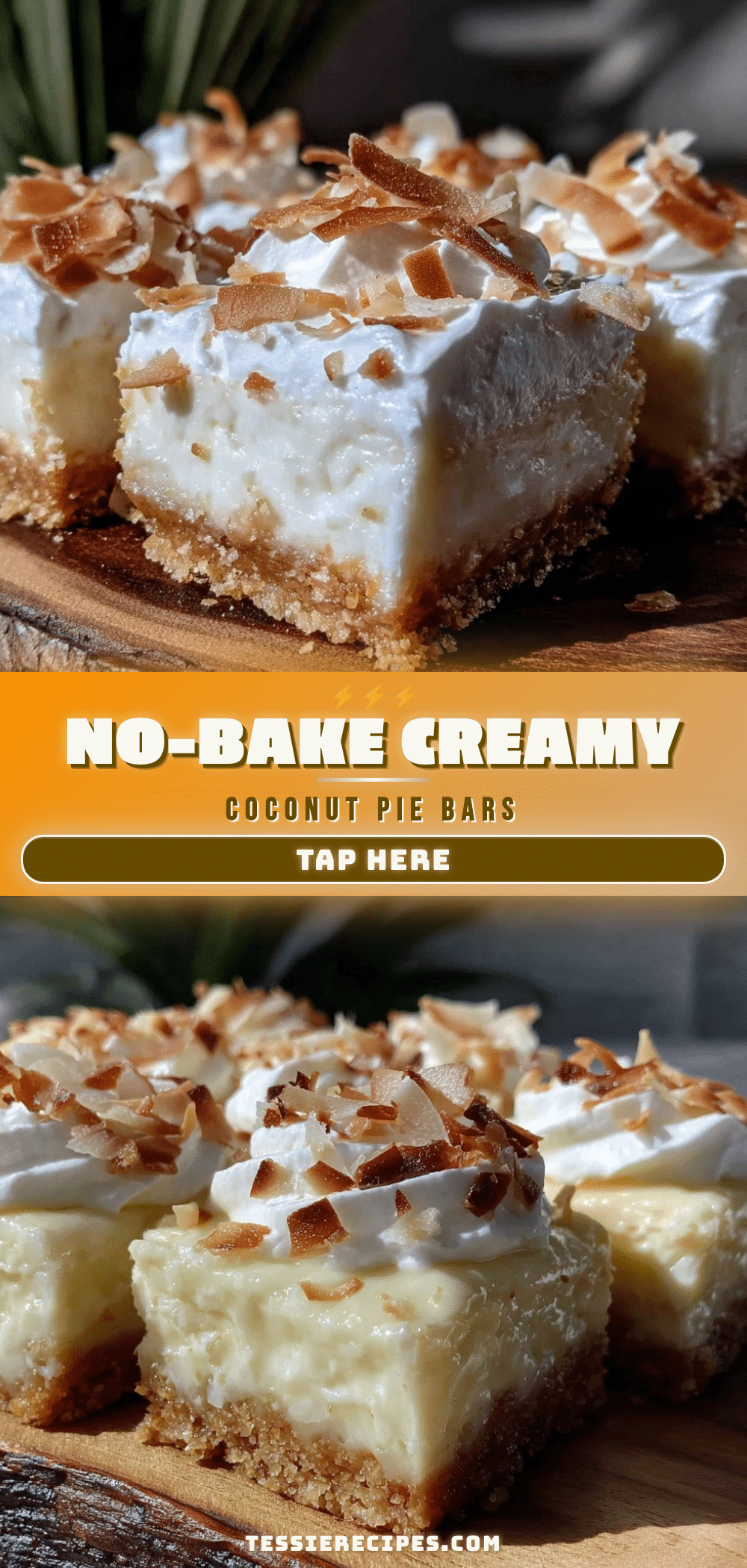 no-bake coconut cream pie bars recipe