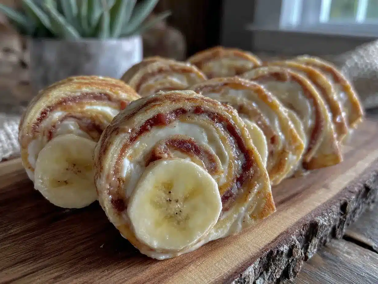 peanut butter banana roll-up pinwheels preparation steps