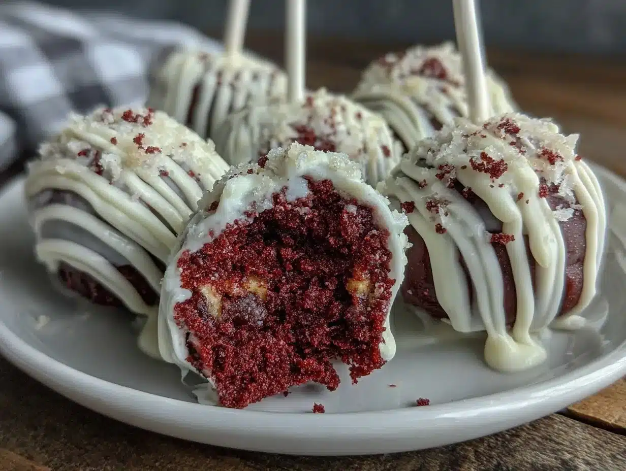 red velvet cake pops preparation steps
