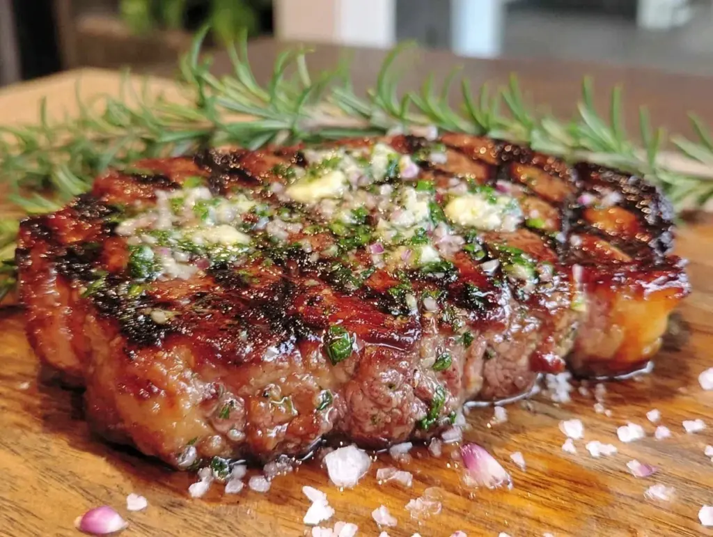 reverse seared ribeye - featured image