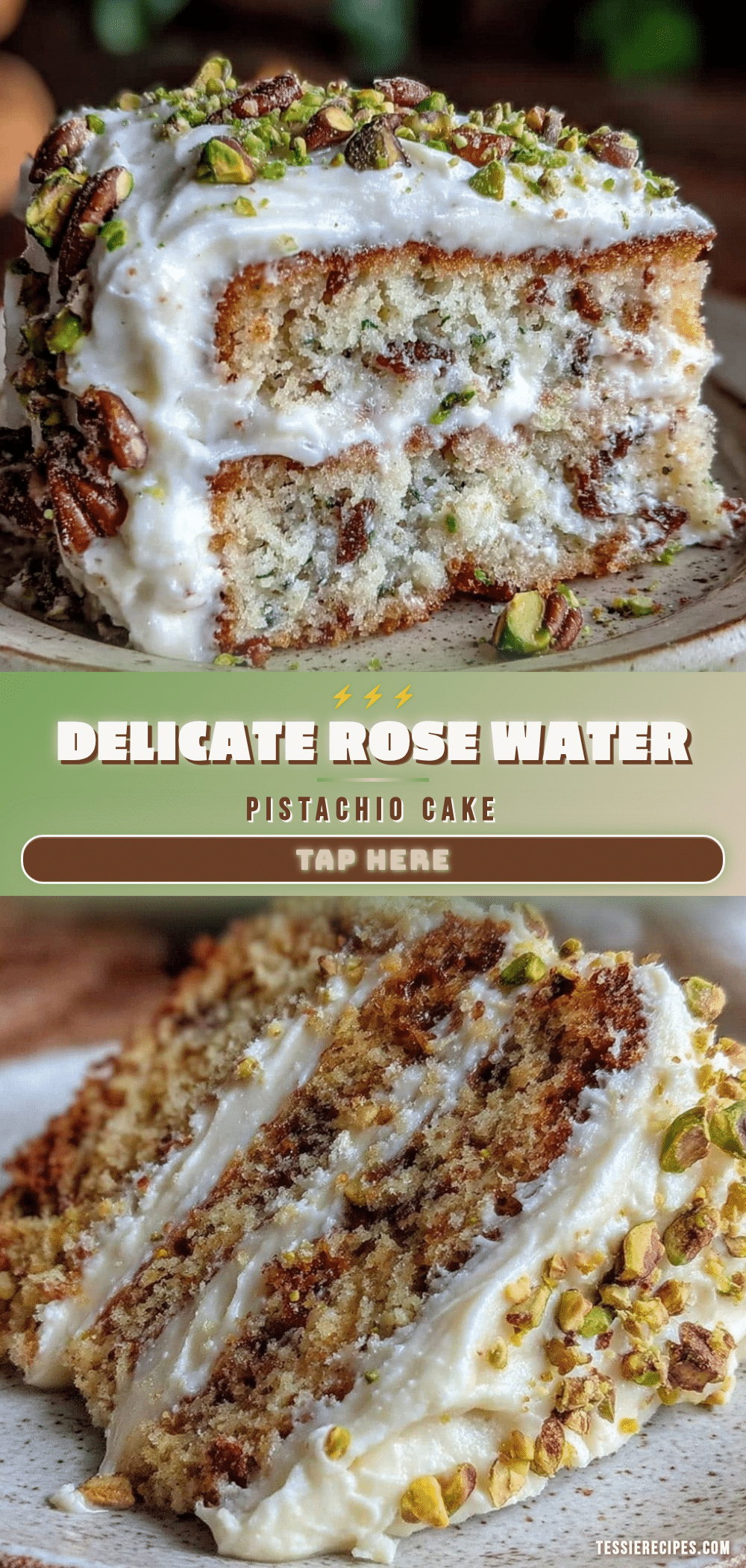 rose water pistachio cake recipe