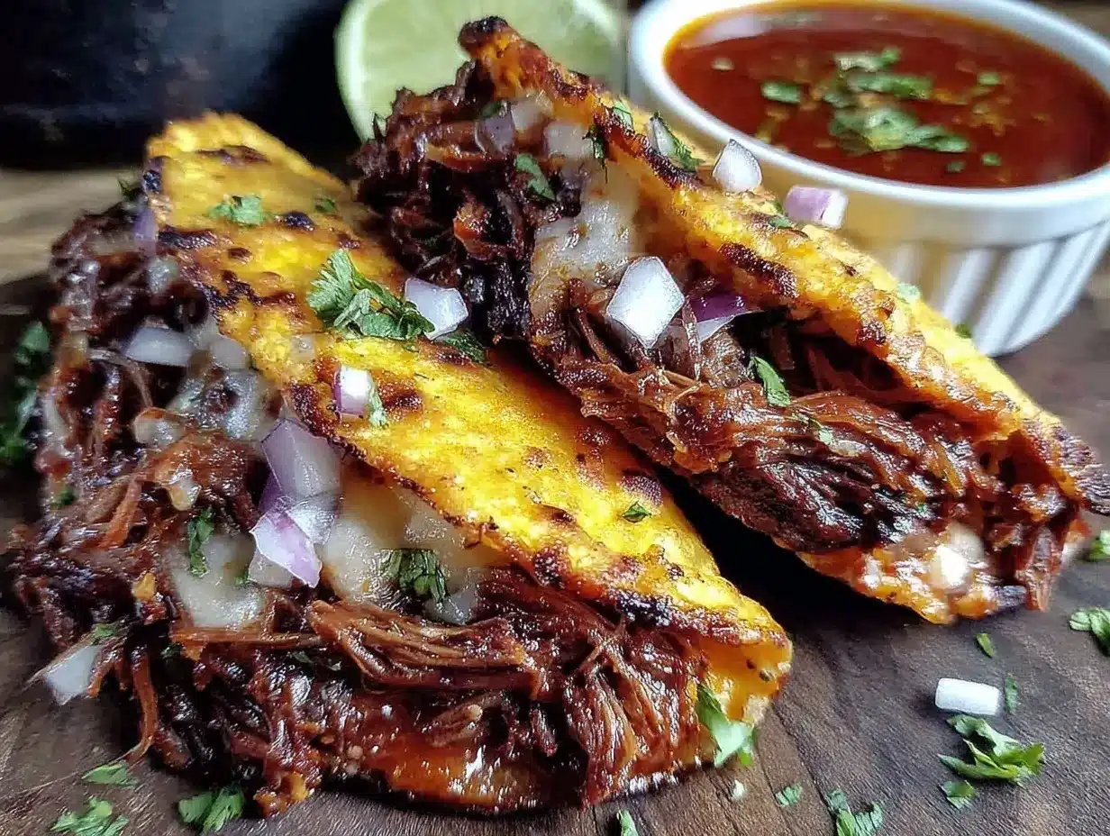slow cooker birria tacos preparation steps