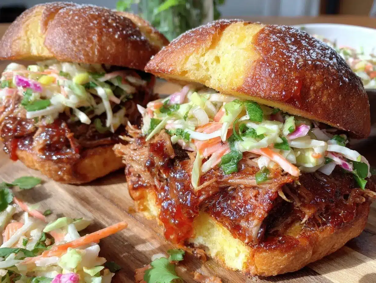 smoked pulled pork sandwiches preparation steps
