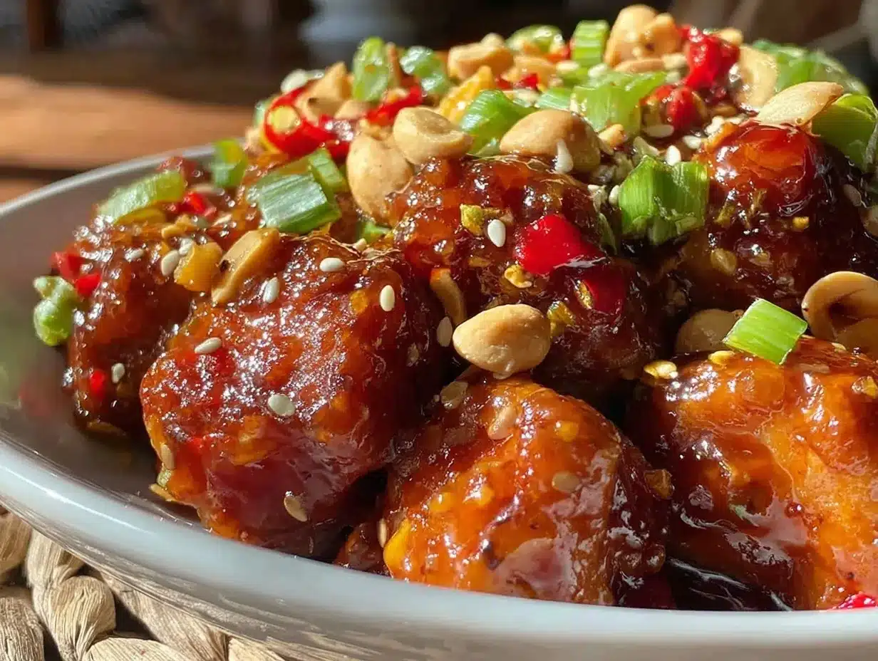 Szechuan Spicy Kung Pao Chicken preparation steps