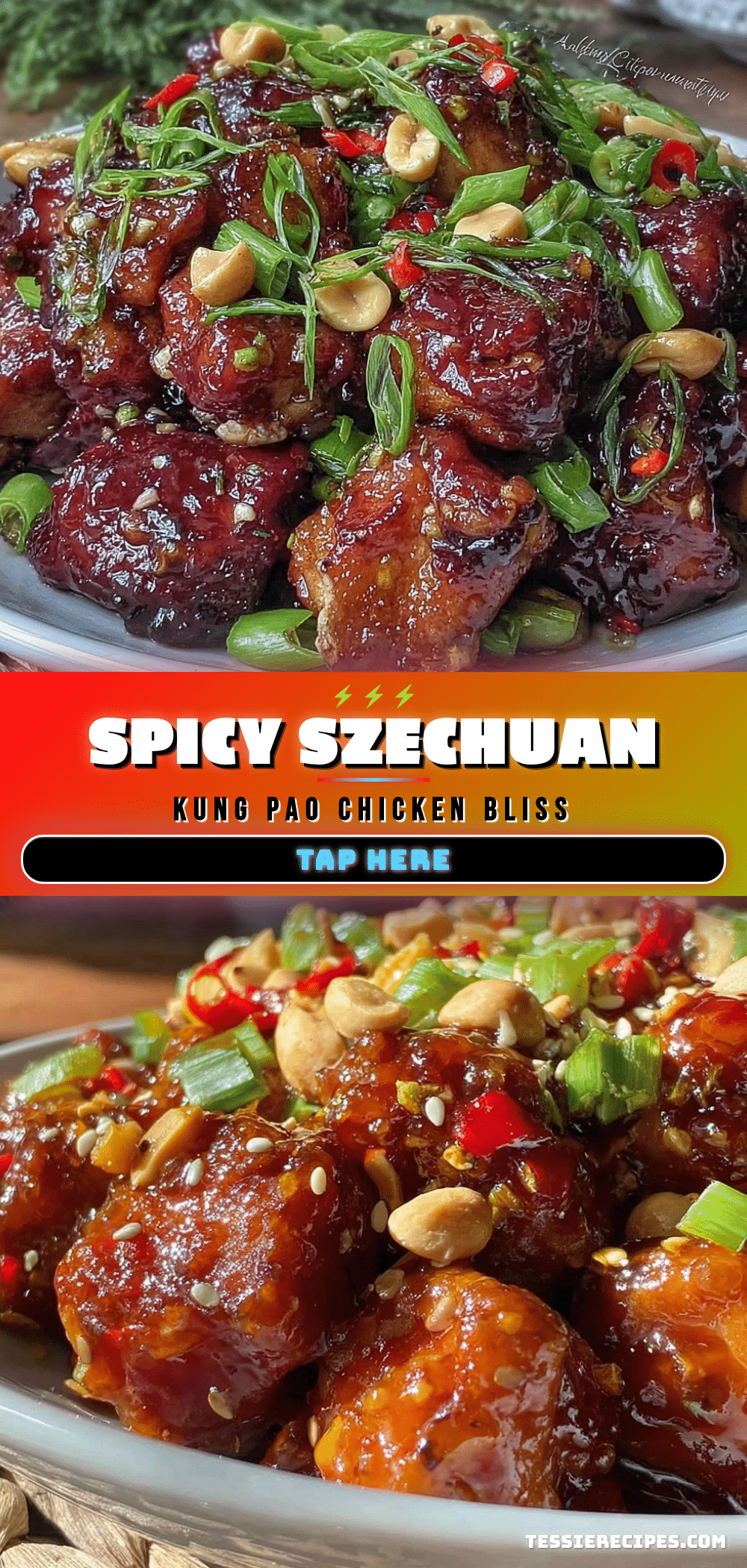 Szechuan Spicy Kung Pao Chicken recipe