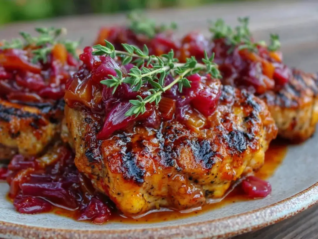 tangy rhubarb sauce - featured image
