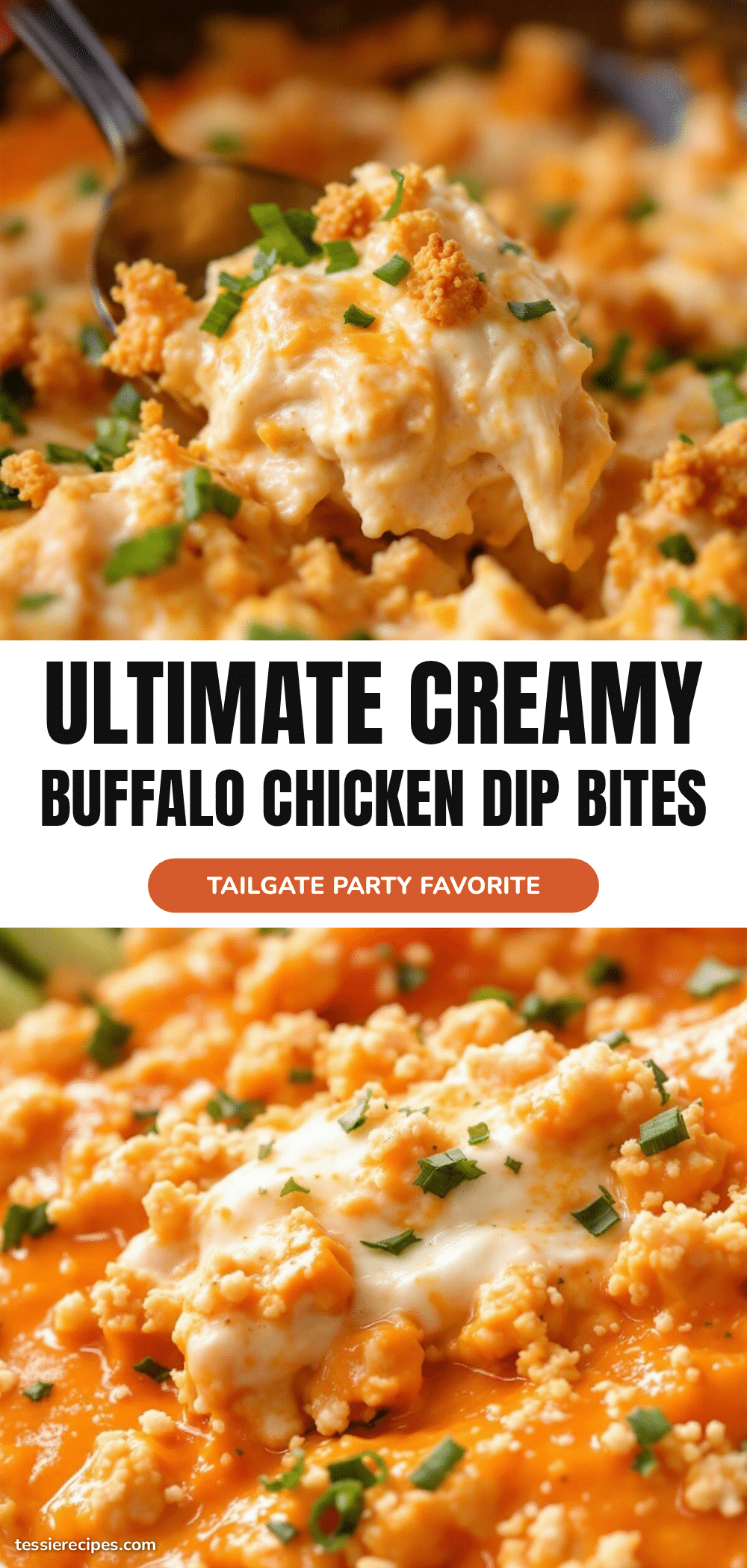 buffalo chicken dip tailgate bites recipe