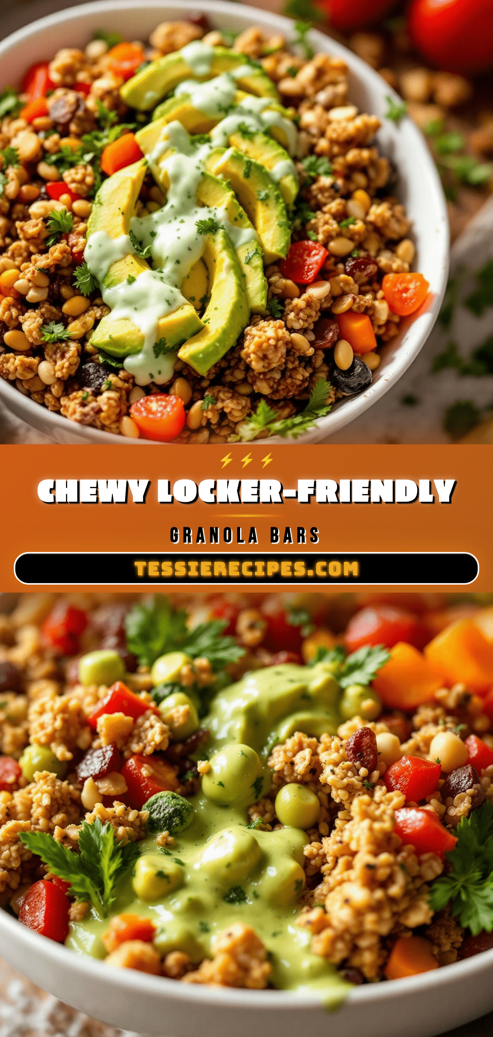 Chewy Trail Mix Granola Bars for School Lunches recipe