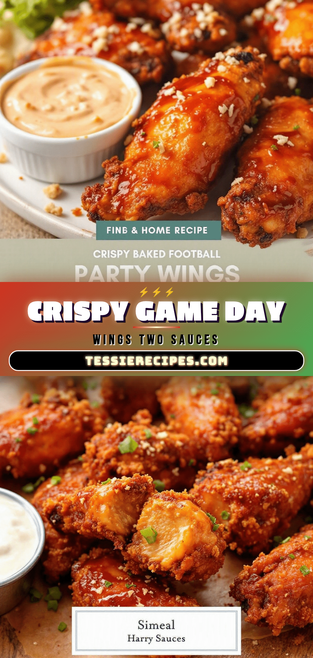 crispy baked football party wings recipe