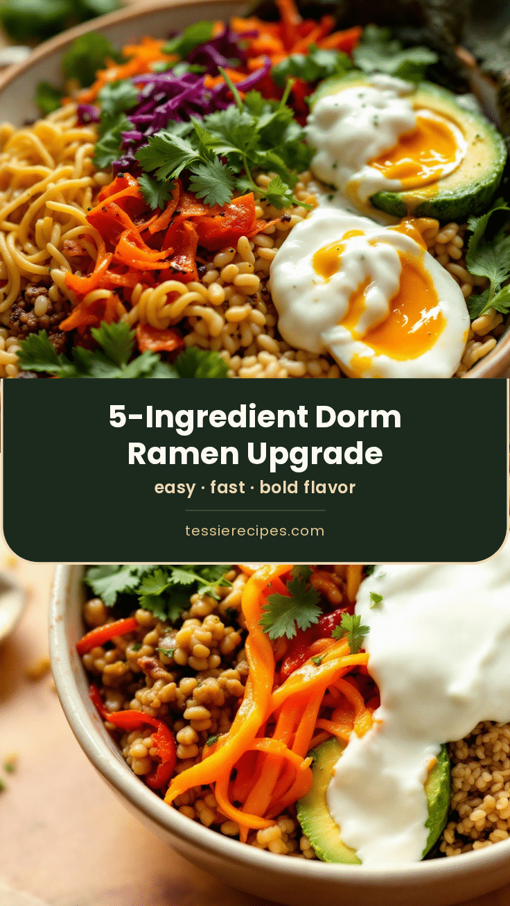 easy 5-ingredient college dorm ramen upgrade recipe