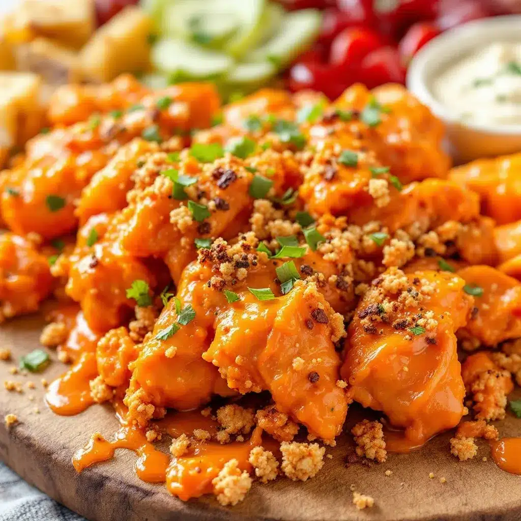 easy game day buffalo chicken charcuterie board preparation steps
