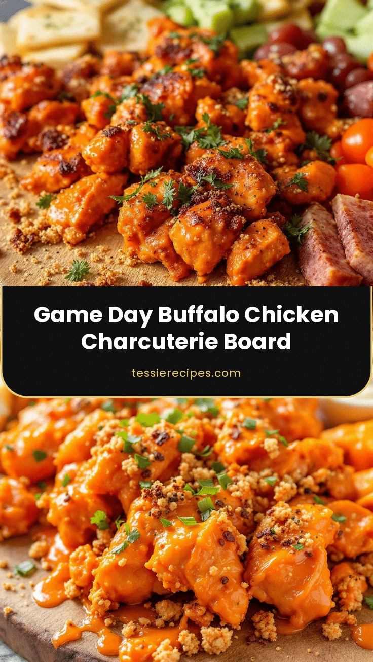 easy game day buffalo chicken charcuterie board recipe