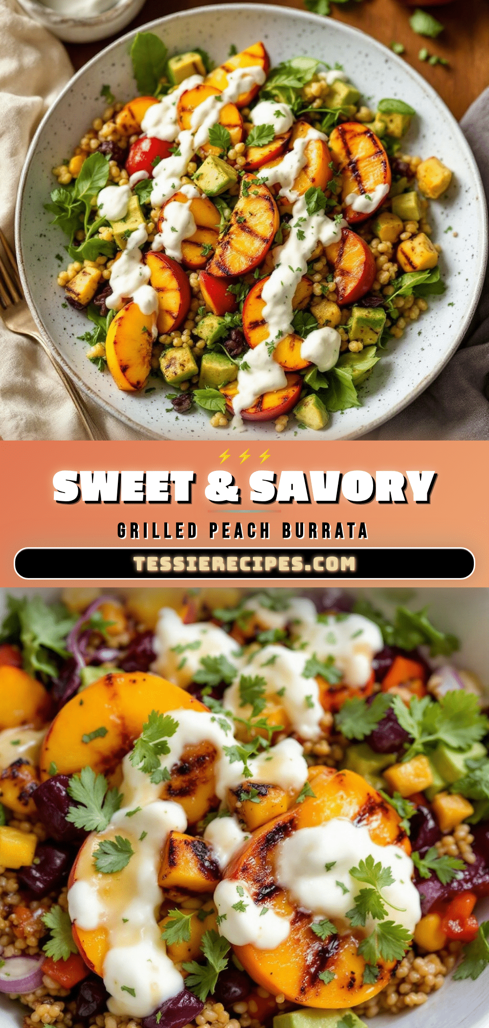 grilled peach burrata salad recipe