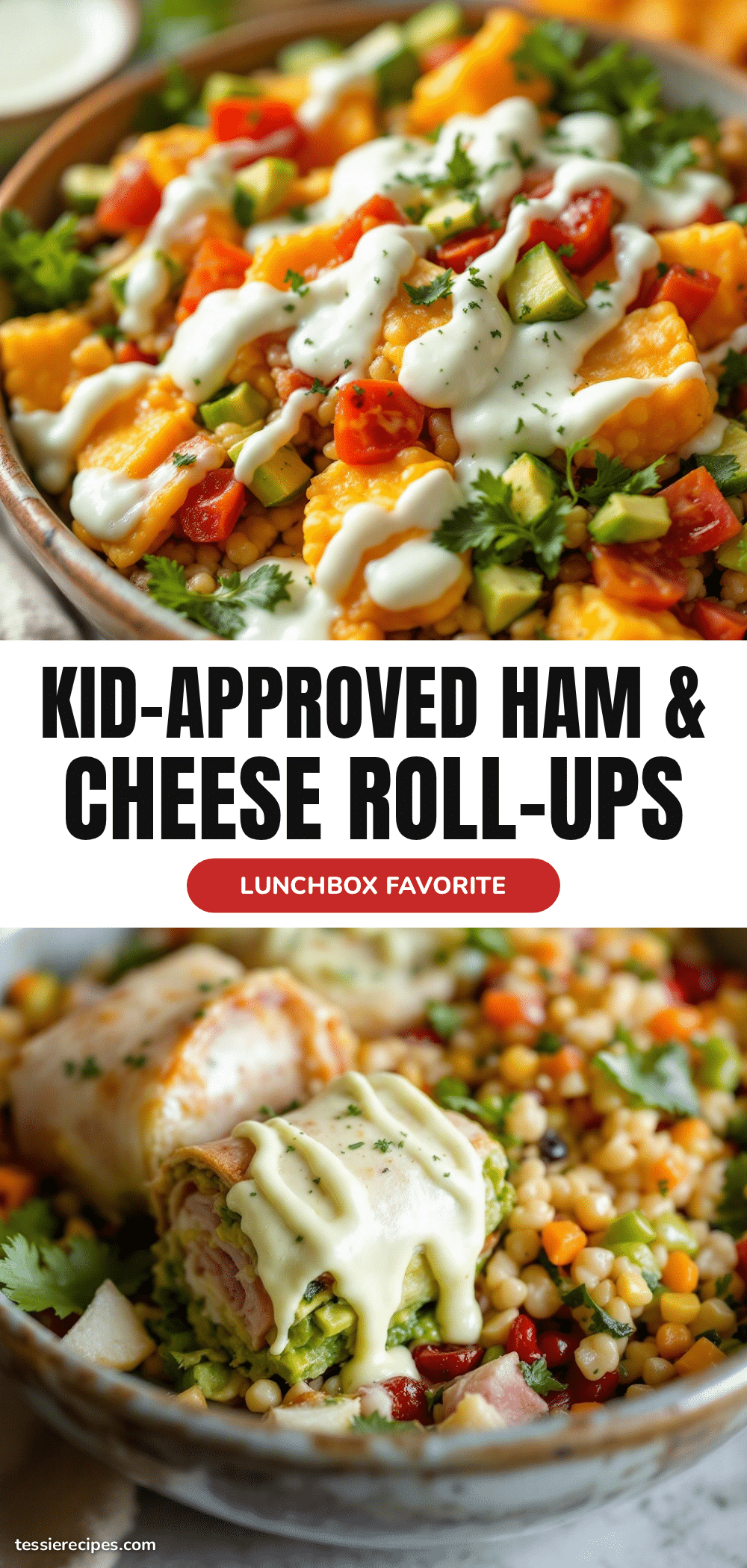 ham and cheese lunchbox roll-ups recipe