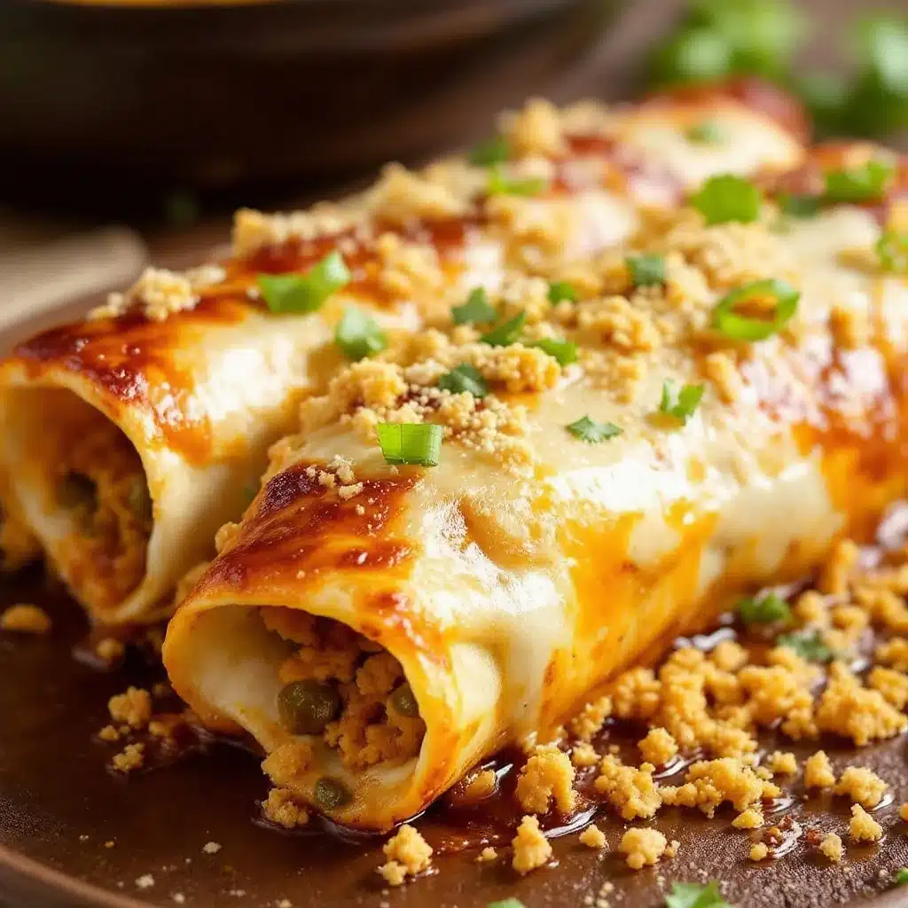 Hatch green chili chicken enchiladas - featured image
