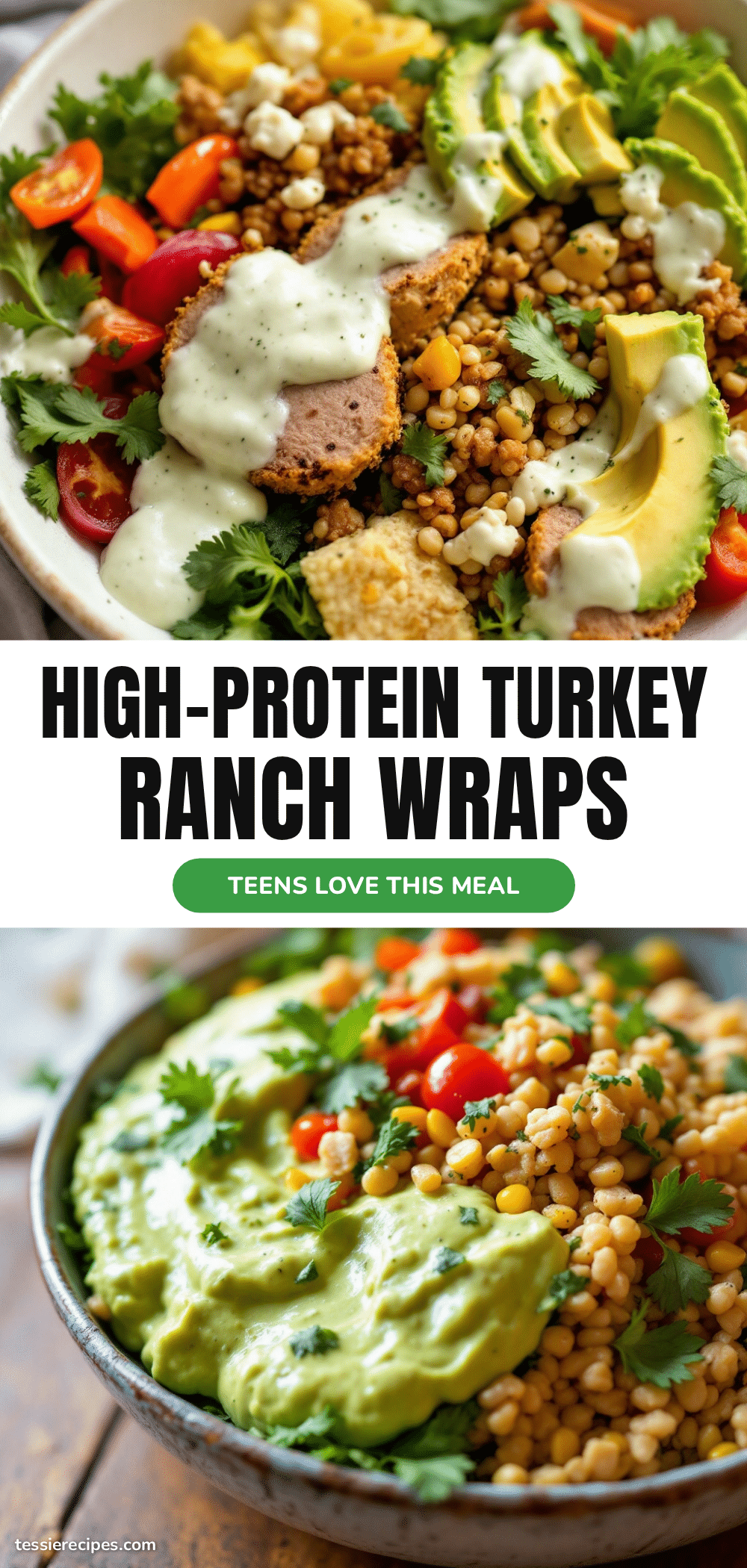 high-protein turkey ranch wraps recipe