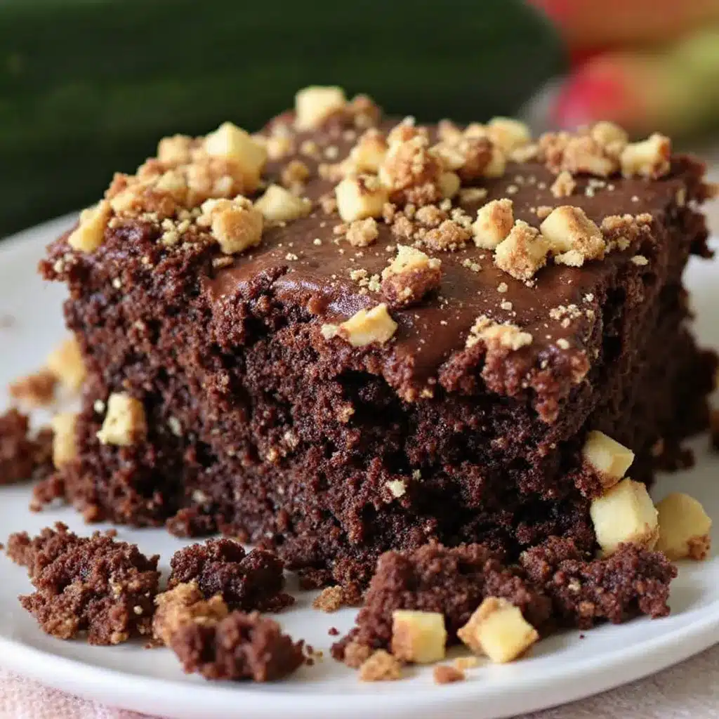 one bowl chocolate zucchini snack cake preparation steps