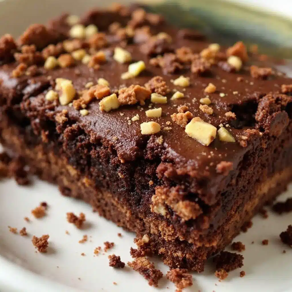 one bowl chocolate zucchini snack cake - featured image