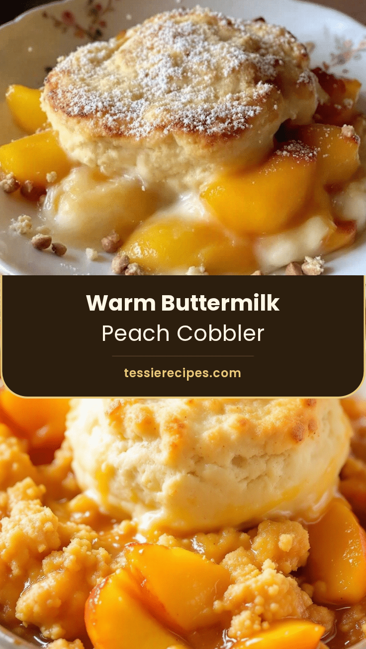 peach cobbler with buttermilk biscuit topping recipe