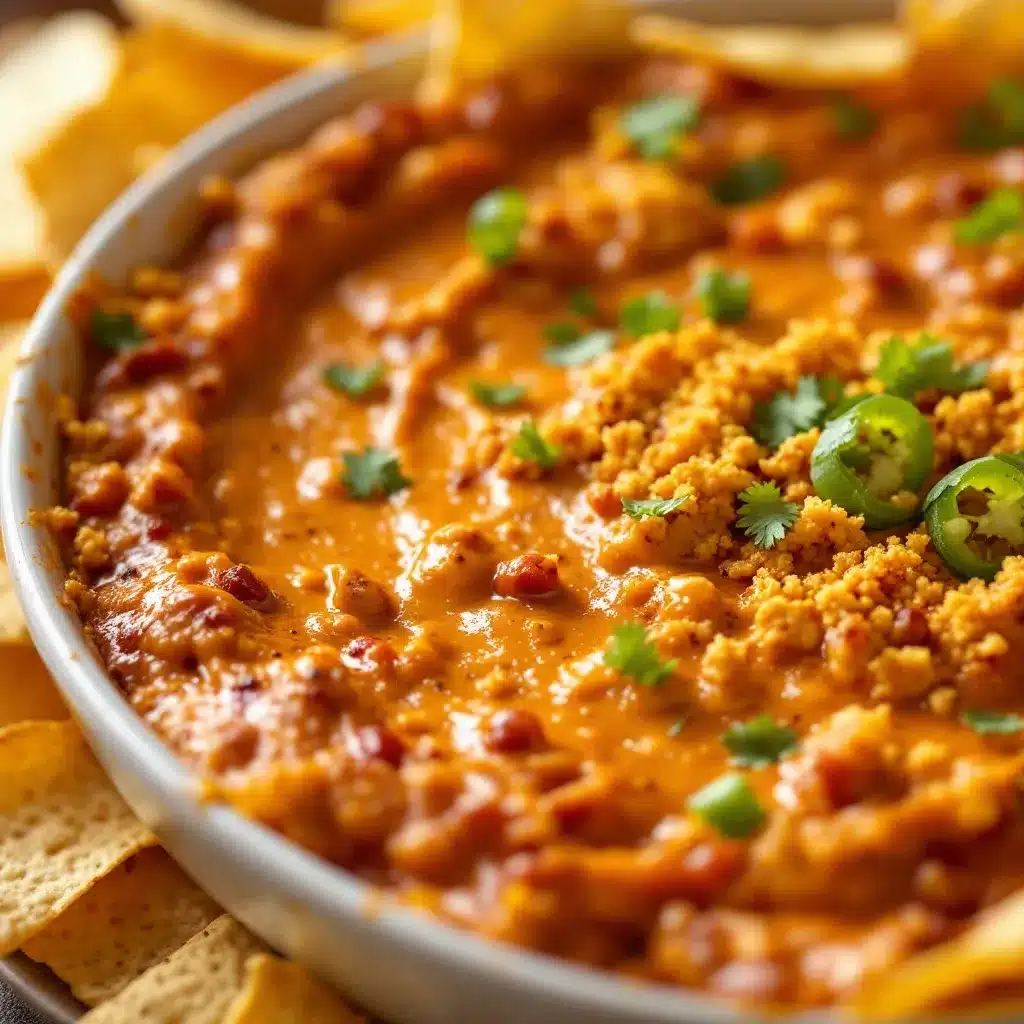 smoky roasted hatch chili queso dip preparation steps