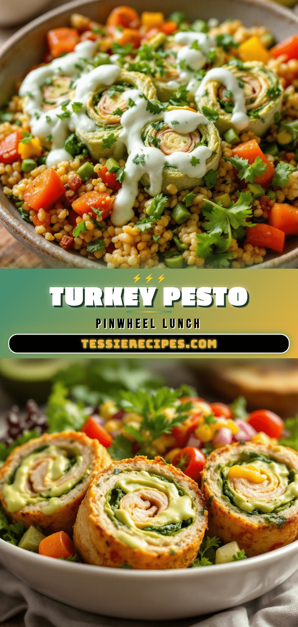turkey pesto pinwheel lunchbox roll-ups recipe